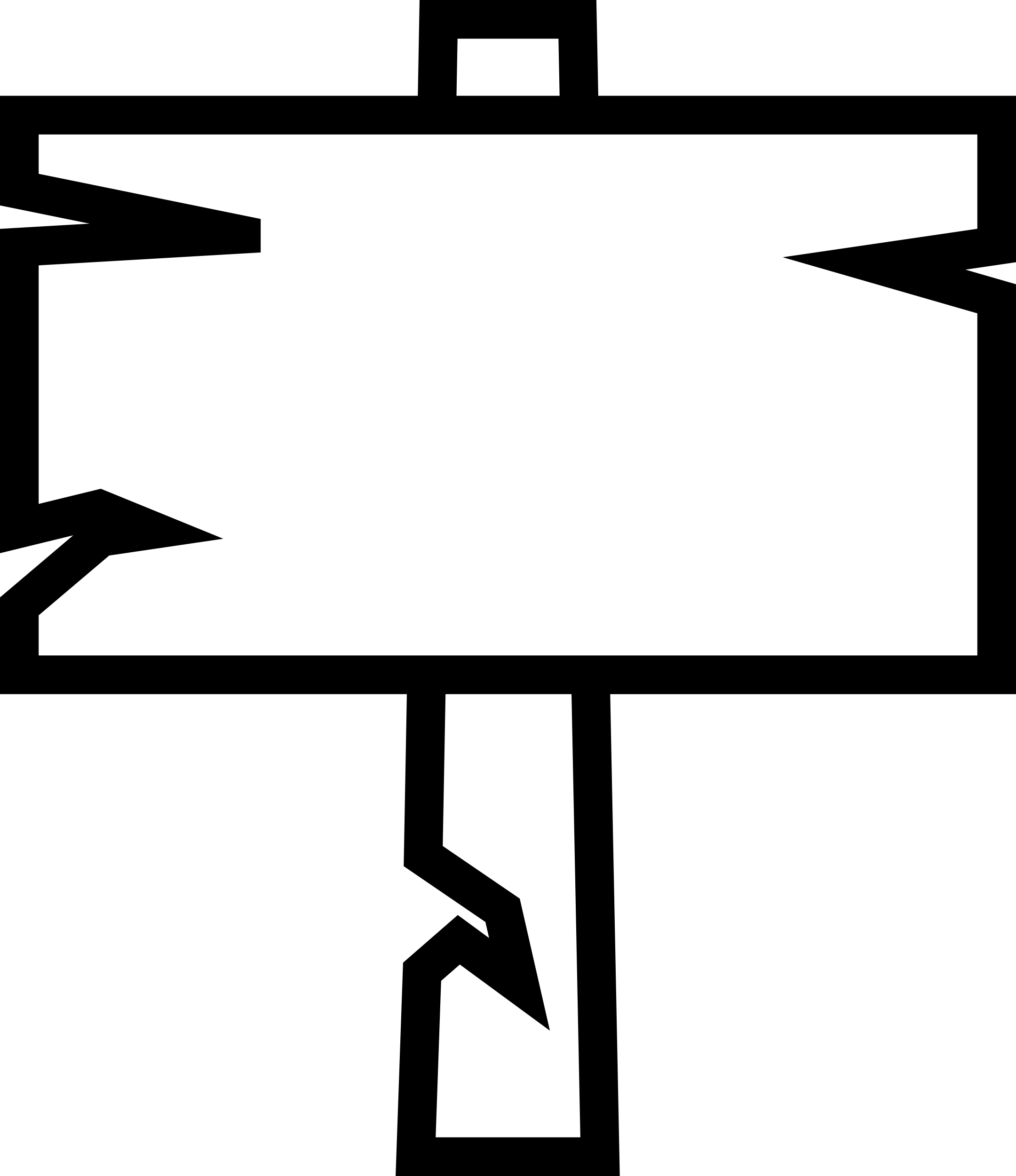 Halloween Wood Empty Signal Sketch Style Svg Vector Free Vectors